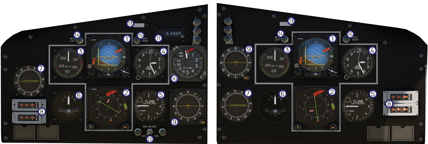 C212-200 Main Instrument Panel