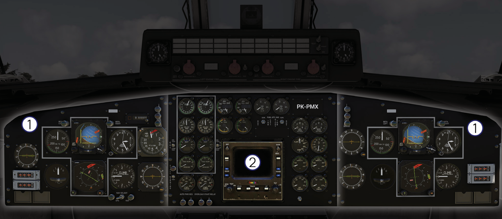 C212-200 Main Instrument Panel