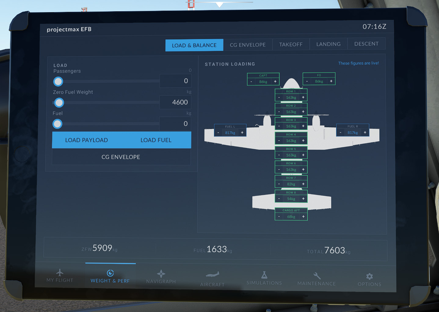 Load & Balance page