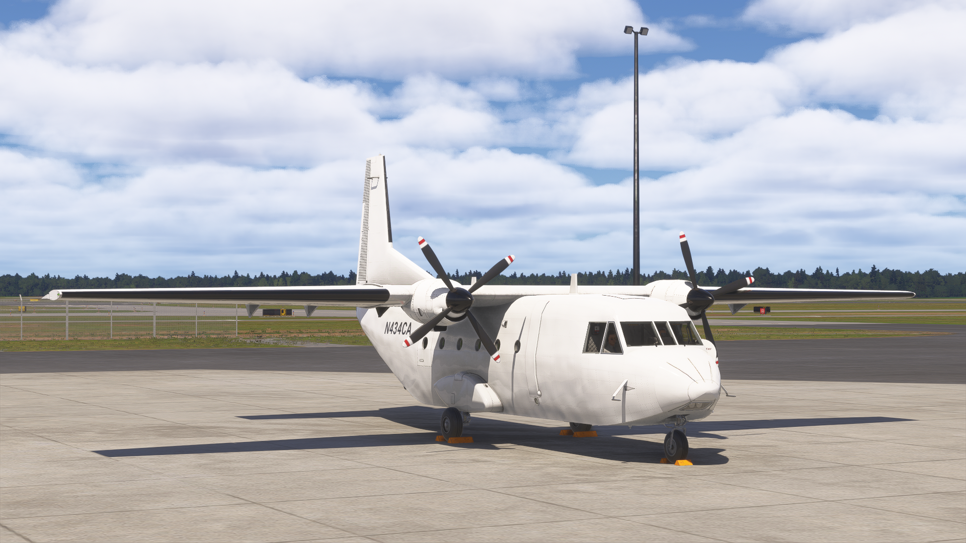 C212-200 Aviocar on the ramp