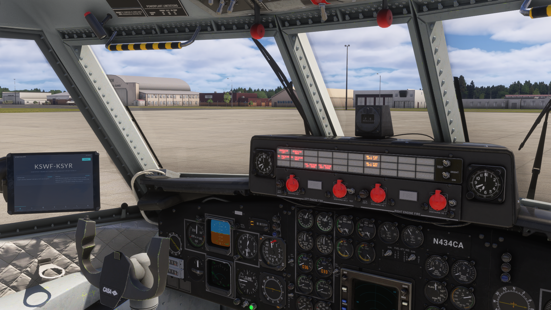 C212-200 cockpit view